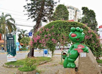 Varginha abraçou história do ET, que hoje faz parte do visual da cidade -  (crédito: Câmara Municipal de Varginha)