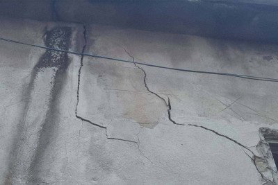 Rachaduras surgiram nesta ter&ccedil;a-feira (6/1) -  (crédito: Arquivo Pessoal/Reprodu&ccedil;&atilde;o)