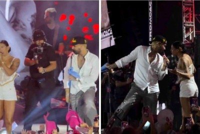 Ana Castela e Zé Felipe fizeram dueto em show no Navio da Boiadeira -  (crédito: Redes sociais / Reprodução)