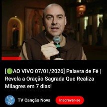  "Live" com frei Gilson promovendo ‘Oração Milagrosa’ é suspeita de fraude - Reprodução Rede Social