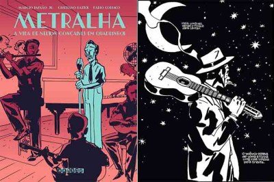 O cantor Nelson Gonçalves (1919–1998), que foi um dos maiores ídolos populares do Brasil em meados do século 20, tem agora sua história contada em quadrinhos. 
 -  (crédito: Divulgação)