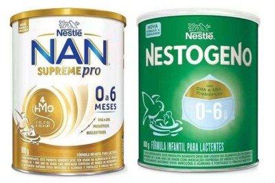 Produtos da marca Nestlé foram recolhidos pela Anvisa  -  (crédito: Nestlé/Reprodução)