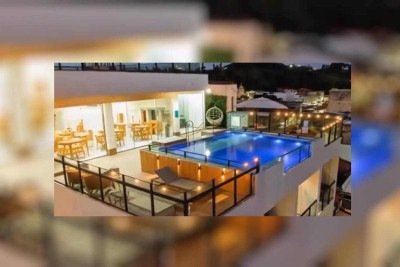 Piscina da pousada em Maragogi onde mãe e criança morreram eletrocutadas, segundo laudo -  (crédito: divulgação)