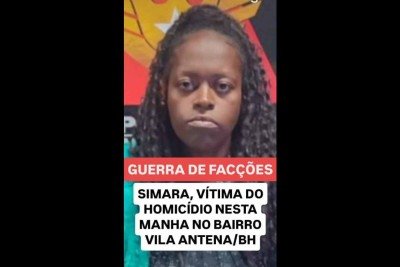 O corpo de Simara estava em cima de sacolas plásticas de lixo -  (crédito: Redes sociais)