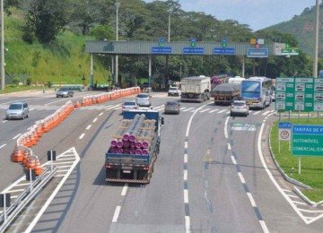 Praça de pedágio na BR-040, entre Juiz de Fora e o Rio de Janeiro, onde a tarifa para carros de passeio subiu de R$ 14,50 para R$ 21 -  (crédito: Divulgação)