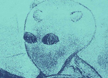 Equipe da TV Alterosa/SBT de Varginha foi a primeira do Brasil a exibir reportagem de TV sobre o ET -  (crédito: Reprodução)