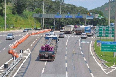 Praça de pedágio na BR-040, entre Juiz de Fora e o Rio de Janeiro, onde a tarifa para carros de passeio subiu de R$ 14,50 para R$ 21 -  (crédito: Divulgação)