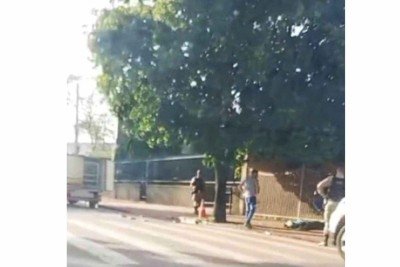 Homem &eacute; encontrado morto enrolado a cobertor e ao lado de igreja de MG -  (crédito: Redes Sociais/Divulga&ccedil;&atilde;o)