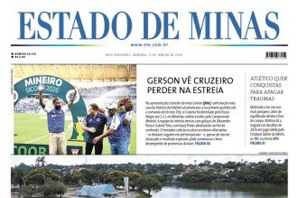 Confira a capa do Estado de Minas do dia 11/01/2026