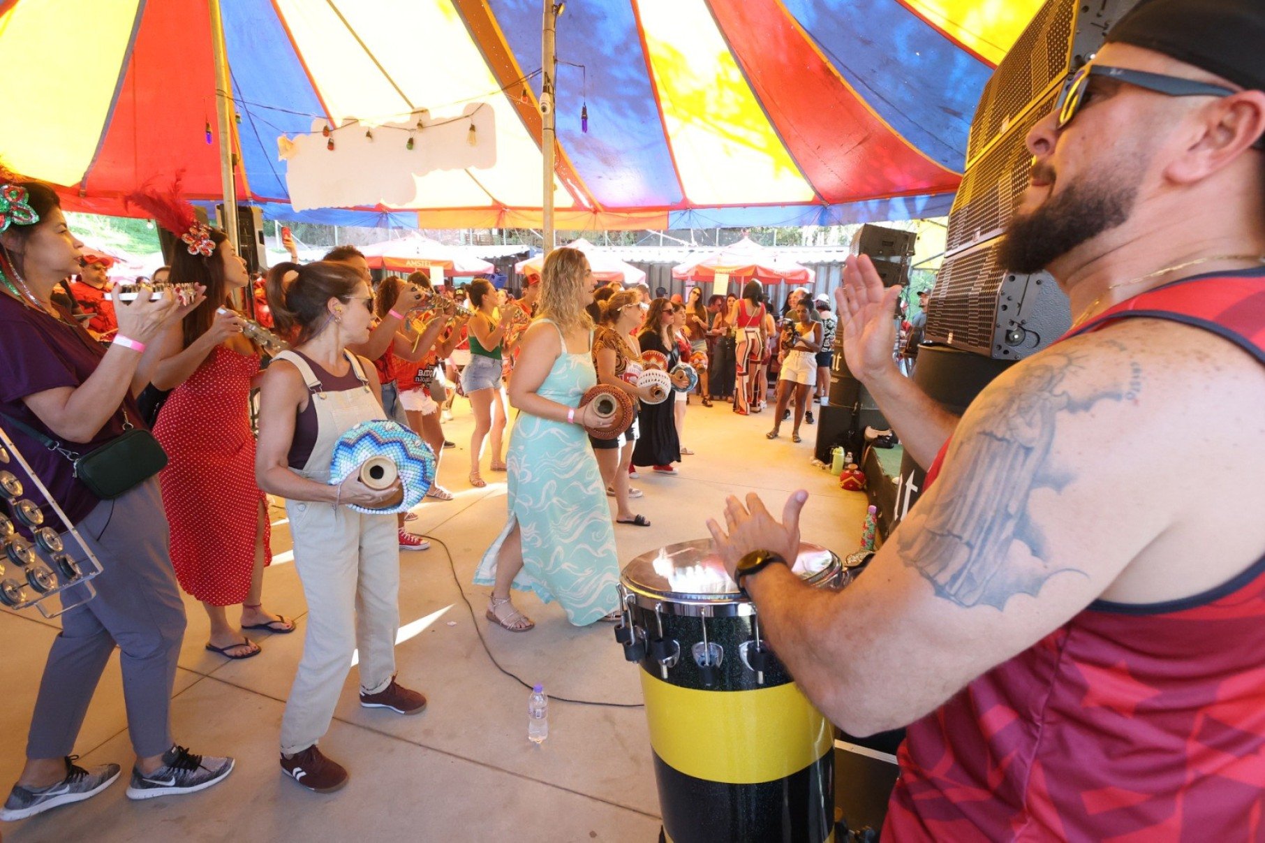 Batuque Coletivo faz homenagem a Lo Borges no Recanto Buri, no bairro Buritis