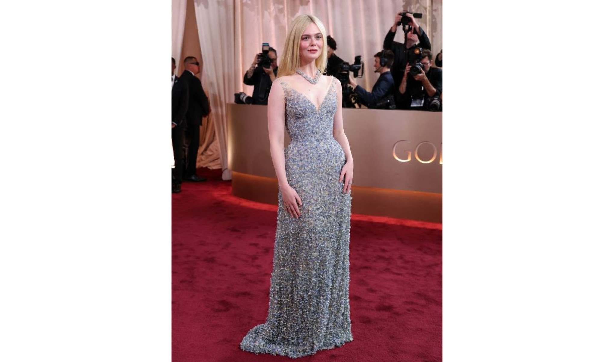 Elle Fanning 
-Globen Globes / reprodução