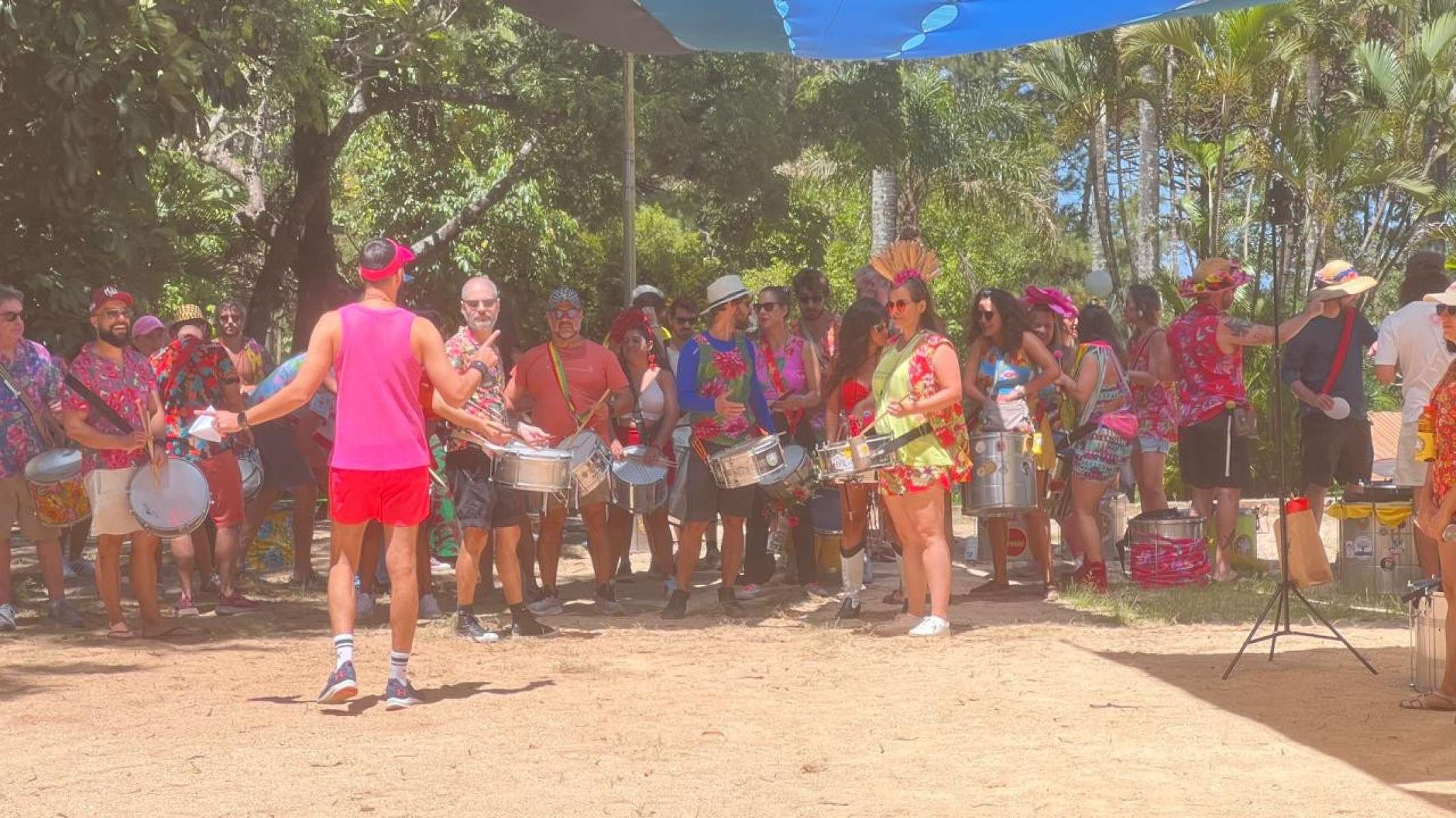 Bloco Batiza faz ensaio aberto no Parque do Palácio, no bairro Mangabeiras, neste domingo (11/1)-Edésio Ferreira/EM/D.A. Press