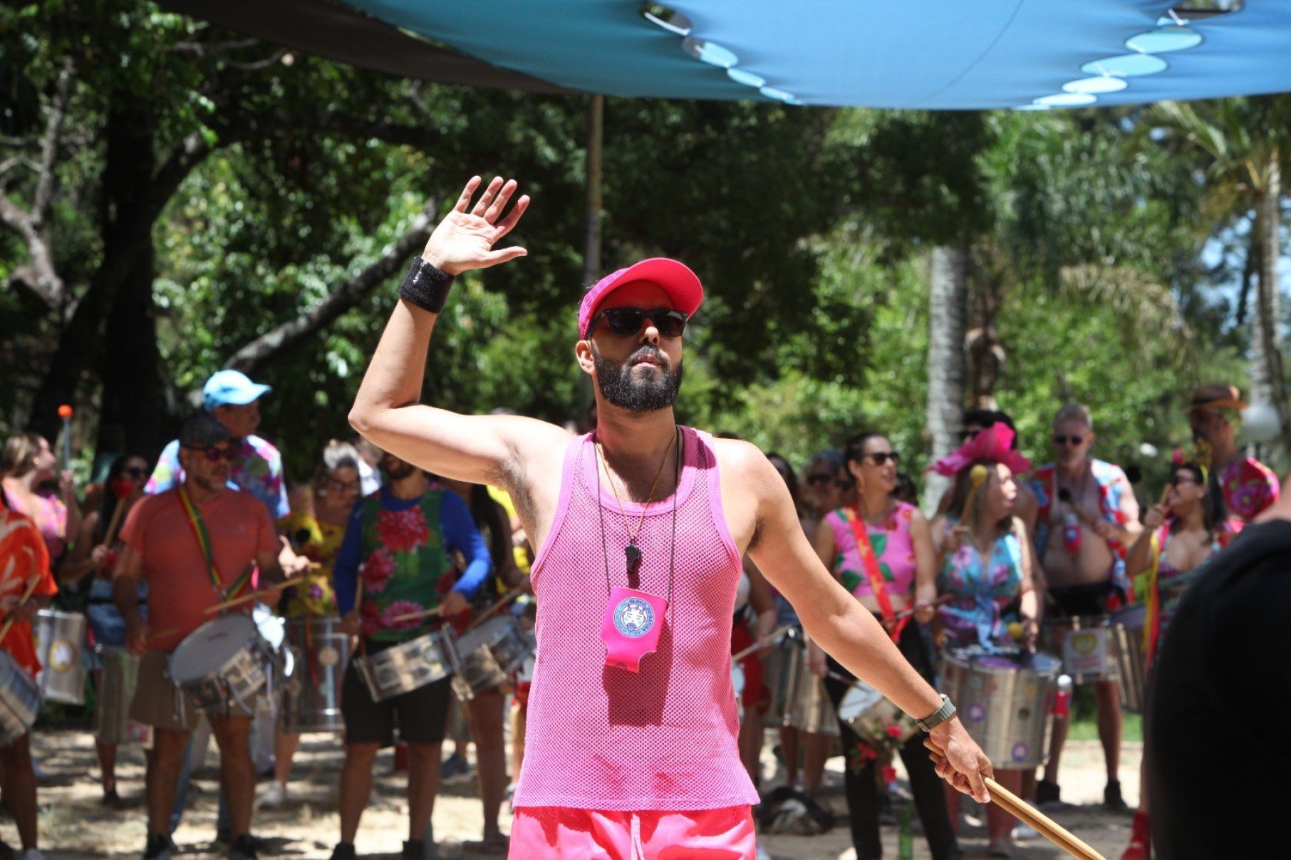 Ensaio do Bloco do Batiza, no Parque Palácio.-Edésio Ferreira/EM/D.A. Press