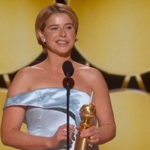 Jessie Buckley fatura o Globo de Ouro e consolida favoritismo ao Oscar 2026 -  Reprodução TV Globo