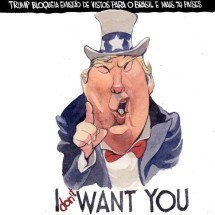 Trump bloqueia emissão de vistos para o Brasil e mais 74 países - Kleber