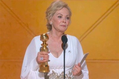 Jean Smart confirmou as expectativas e saiu consagrada na cerimônia do Globo de Ouro realizada em 11 de janeiro, em Los Angeles. 
 -  (crédito: Reprodução do Youtube Canal Golden Globes)
