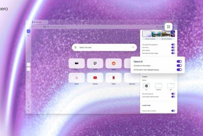 Opera One R3 aposta em design modular e temas dinâmicos para personalizar a experiência visual do navegador. -  (crédito: Opera/divulgação)