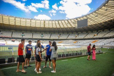 Estádios promovem tour guiado. Na foto estadio Mineirao com seu Museu do Futebol -  (crédito: Alexandre Guzanshe/EM/D.A Press. )