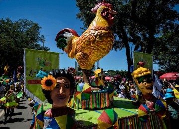 A SAF alvinegra processou – e perdeu – o tradicional Galo da Madrugada por conta do nome -  (crédito: Nelson Almeida/AFP)