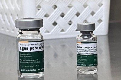 Na manhã deste sábado (17), em Nova Lima, na Região Metropolitana de Belo Horizonte, houve o lançamento nacional da Campanha de Vacinação contra a Dengue -  (crédito: Edésio Ferreira/EM/D.A Press)