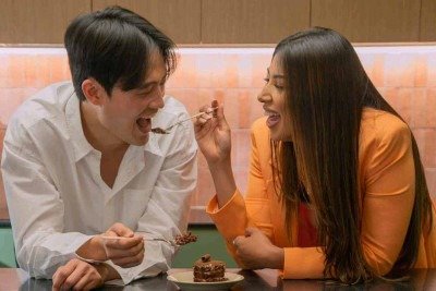 A mineira Morena Mônaco, que se casou com Suwoong em Belo Horizonte e na Coreia do Sul, teve o único 'final feliz' do reality da Netflix -  (crédito: Netflix/divulgação)