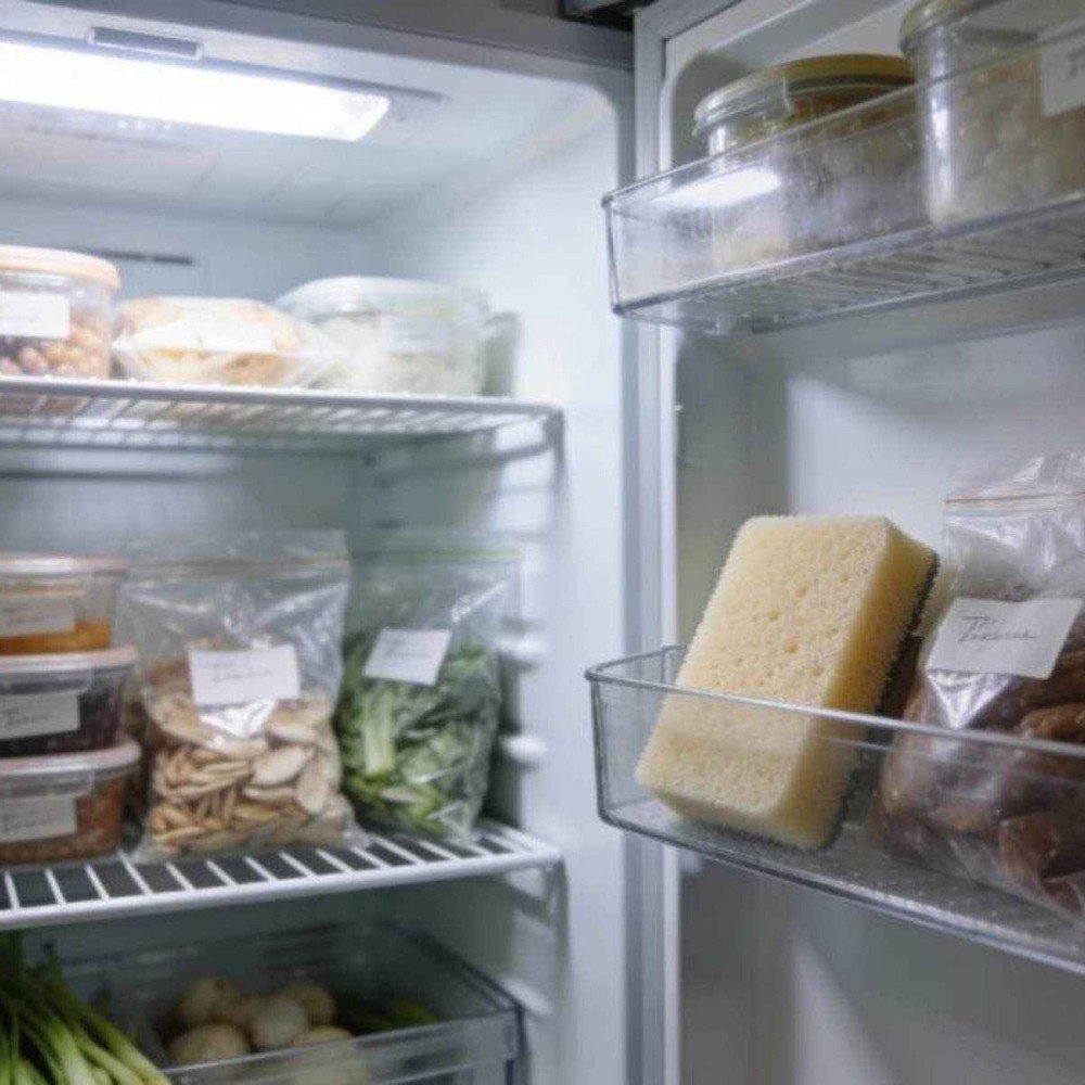 Coloque uma esponja dentro da geladeira e em poucos dias você irá se agradecer