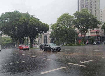 BH pode registrar 300mm de chuva nesta semana -  (crédito: Larissa Leone/EM/D.A Press)