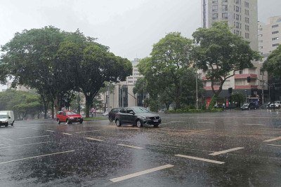 BH pode registrar 300mm de chuva nesta semana -  (crédito: Larissa Leone/EM/D.A Press)