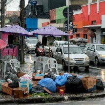 Greve dos garis causa crise na limpeza pública de BH - T&uacute;lio Santos/EM/D.A. Press