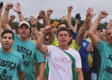 ‘Likes’ de caminhada levam base bolsonarista a surfar na onda de Nikolas -  (crédito: Platobr Politica)