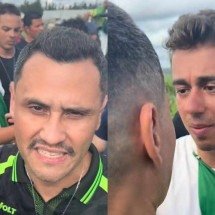 Caminhada de Nikolas tem mutirão de selfies e atrai políticos em busca visibilidade - Reprodução/Cleitinho