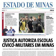 ESTADO DE MINAS - (crédito: CAPA DO ESTADO DE MINAS)