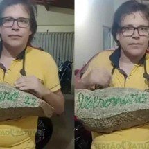 Bolsonarista carregará pedra de 25 kg no pescoço na caminhada com Nikolas - Reprodução/Redes Sociais