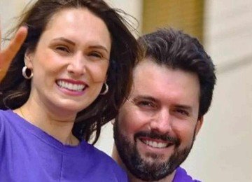 Deputada Lud Falcão (Podemos-MG) e o marido, Luiz Falcão, prefeito de Patos de Minas (MG) -  (crédito: Redes sociais/Reprodução)