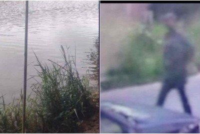 Homem foi flagrado pela PMMG pr&oacute;ximo ao local onde a mulher foi atacada, e com ele foram encontradas roupas sujas de sangue -  (crédito: TV Alterosa / Reprodu&ccedil;&atilde;o)