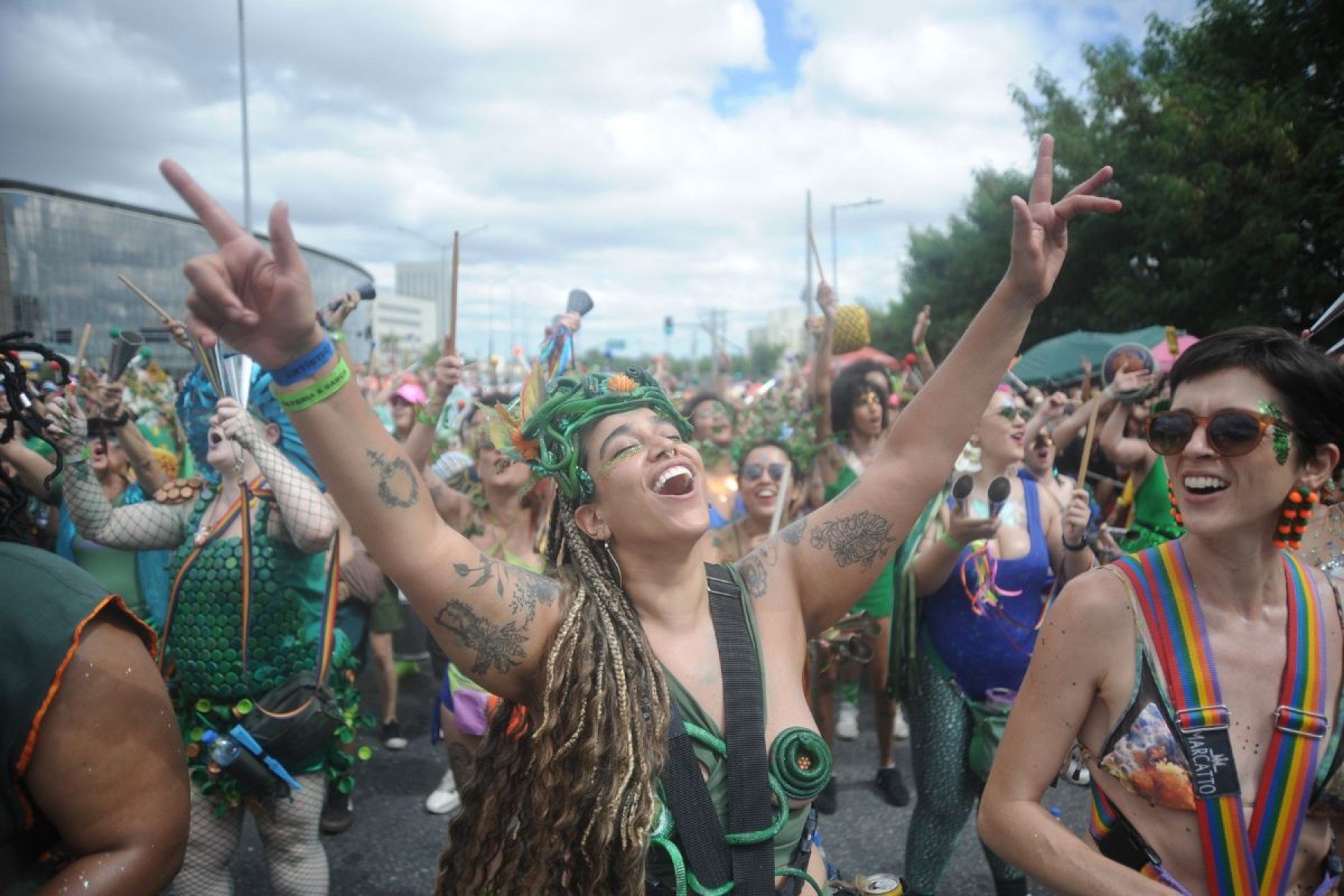 Bloco Truck do Desejo que saiu no Carnaval 2025, na Via 710 no bairro Uni&atilde;o