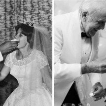 Casal recria fotos do casamento quase 60 anos depois - @nikkiryanphotography