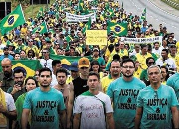 O deputado Nikolas ferreira recorreu à inteligência artificial para turbinar a caminhada que está comandando até brasíia -  (crédito: instagram/reprodução)