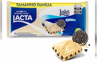 Laka Oreo foi embalado com o rótulo do chocolate branco -  (crédito: Reprodução)