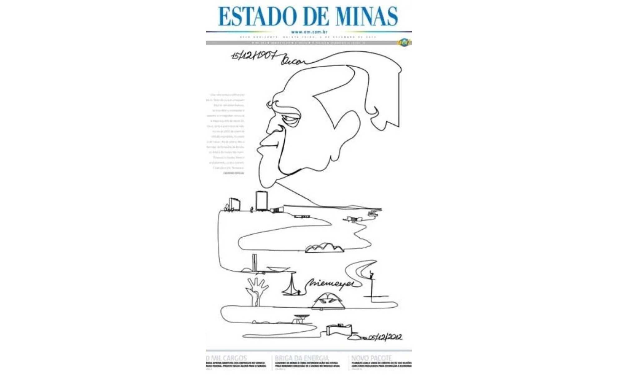 Capa do jornal Estado de Minas-Estado de Minas