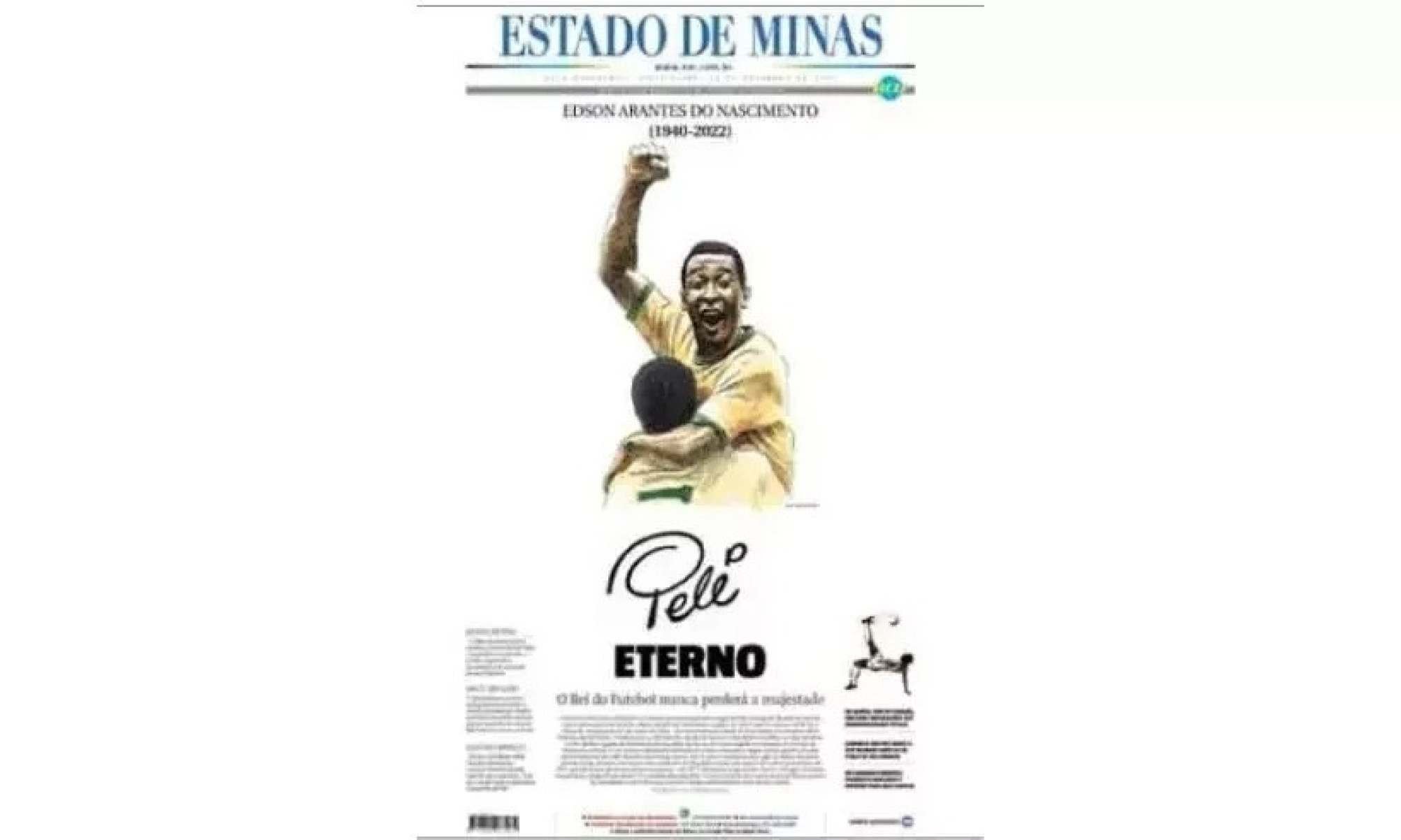 Capa do jornal Estado de Minas-Estado de Minas