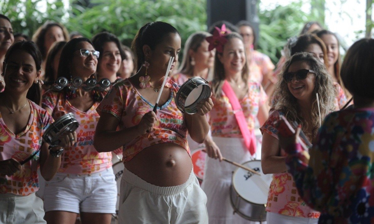 Ensaio do Bloco As Charangueiras-Alexandre Guzanshe/EM/D.A. Press