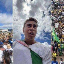 Nikolas usa colete à prova de balas na caminhada de apoio a Bolsonaro - Redes Sociais 