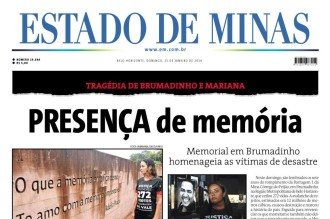 Confira a capa do Estado de Minas do dia 25/01/2026