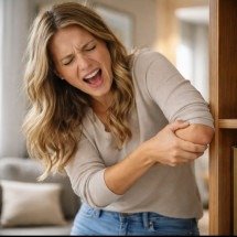 Sabe por que levamos “choque” ao bater o cotovelo ou o joelho? A ciência explica -  imagem gerada por i.a 