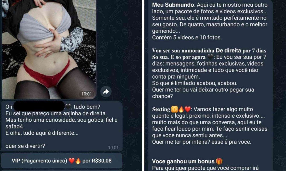 Bot do telegram vende imagens er&oacute;ticas de 'g&oacute;tica de direita'