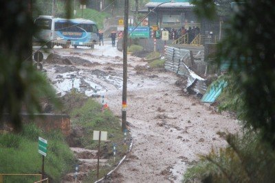 Rompimento de estrutura na barragem da Vale Mina da Viga -  (crédito:  Edesio Ferreira/EM)