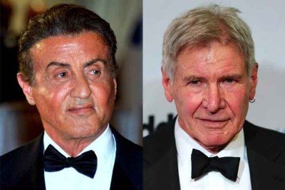 <p>Sylvester Stallone e Harrison Ford compartilham um recorde em suas carreiras. Eles são os únicos atores da história do cinema a estrelar produções que alcançaram o primeiro lugar nas bilheteiras ao longo de seis décadas consecutivas, desde os anos 1970.</p>
 -  (crédito: Georges Biard e Gage Skidmore/Wikimédia Commons)