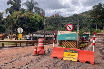 Entrada da mina Viga, em Congonhas, Região Central de Minas -  (crédito: Edésio Ferreira/EM/DA Press)