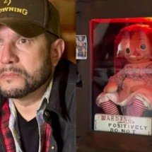Pra quem não viu: paranormal morre ao levar boneca “maldita” Annabelle em turnê - Montagem/Reprodução/Redes Sociais